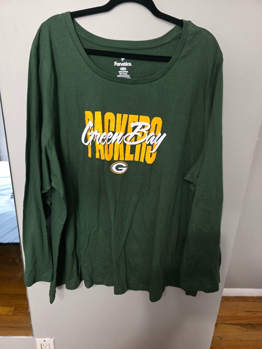 Fanatics Green Bay Packers Long Sleeve Tee Size 4X